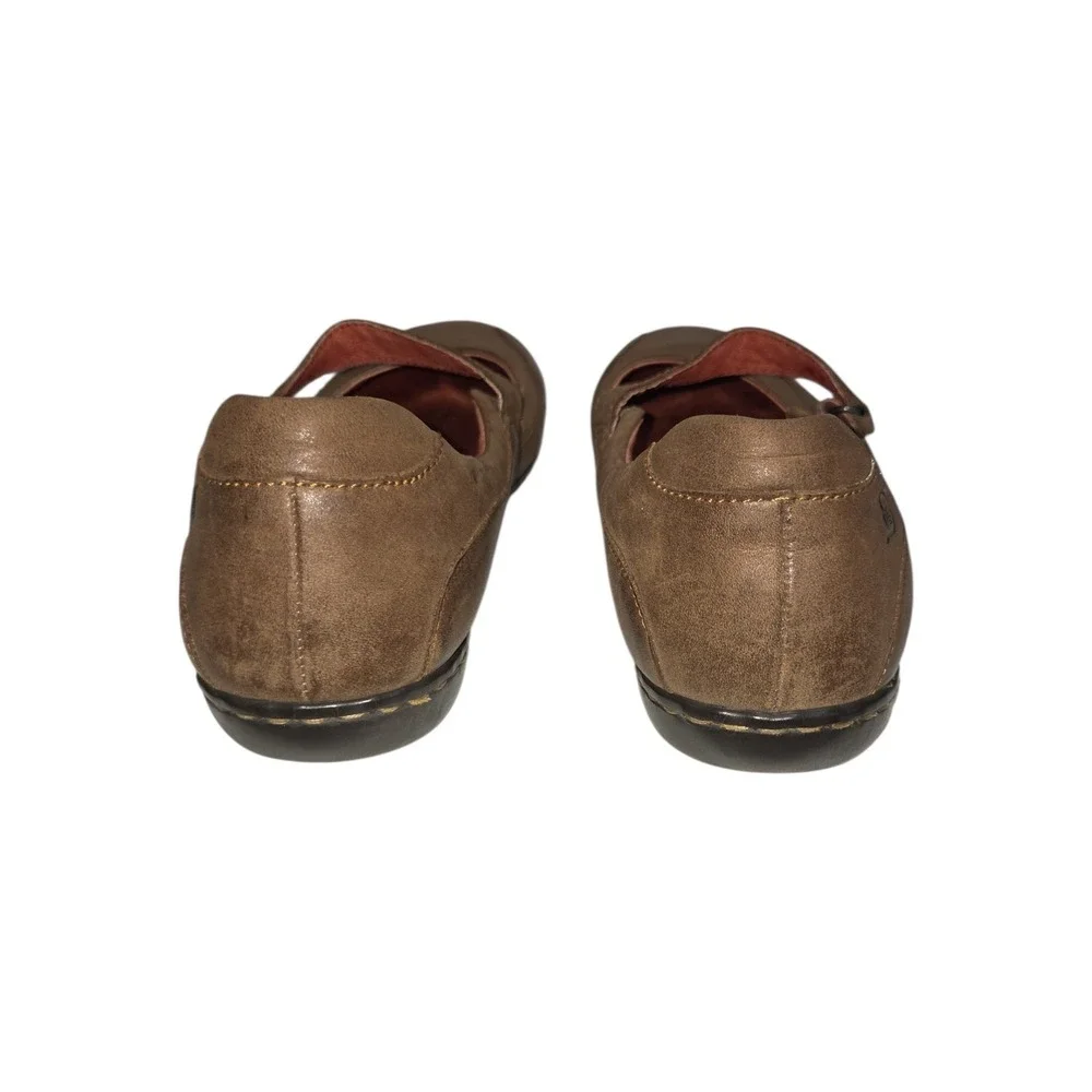 Born Flats Women 8.5 Brown W62145 Mary Jane Hook Loop Leather Comfort Shoes